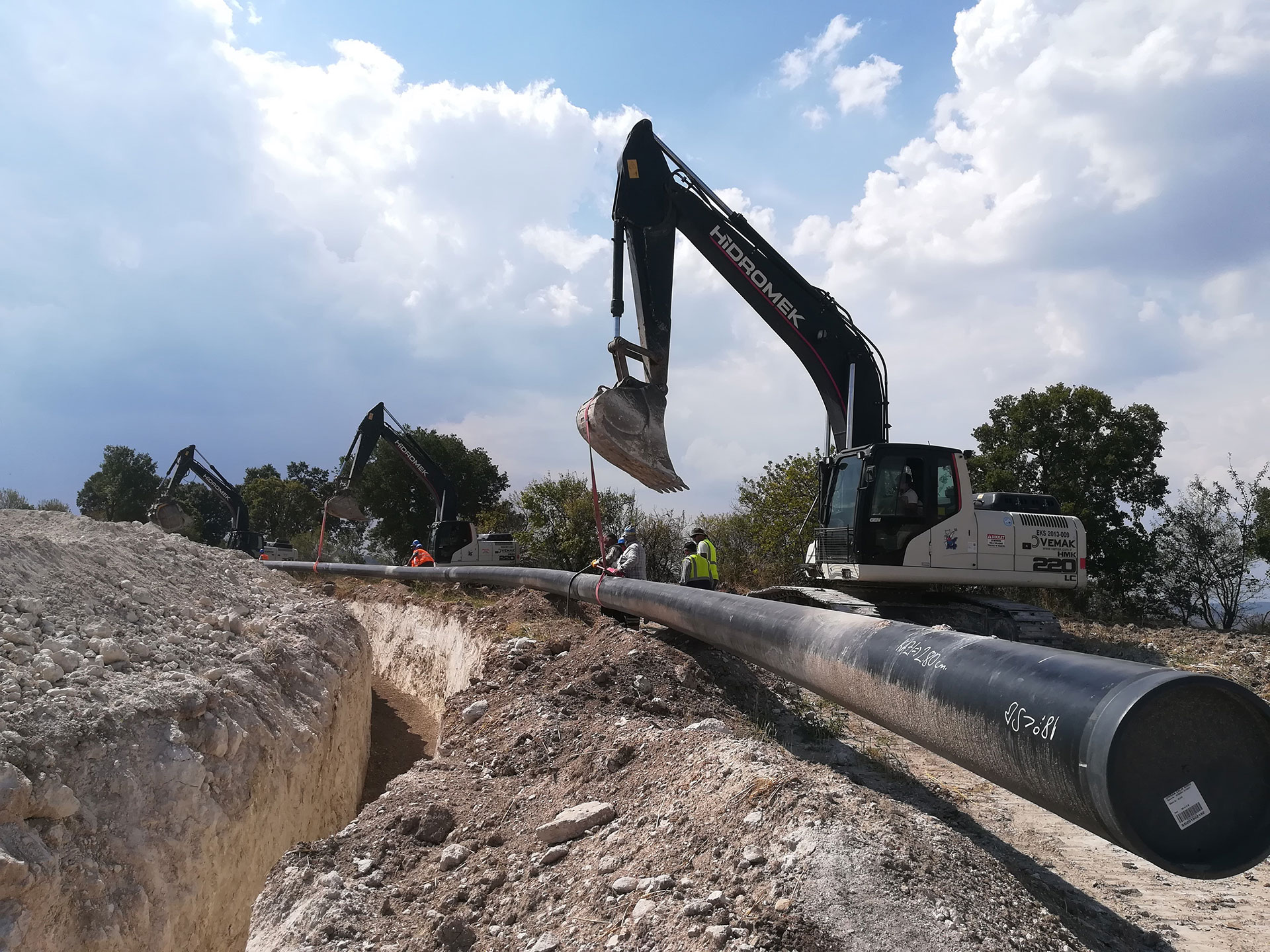 Burhaniye Edremit İlçeleri Doğal Gaz Boru Hattı Yapım İşi 