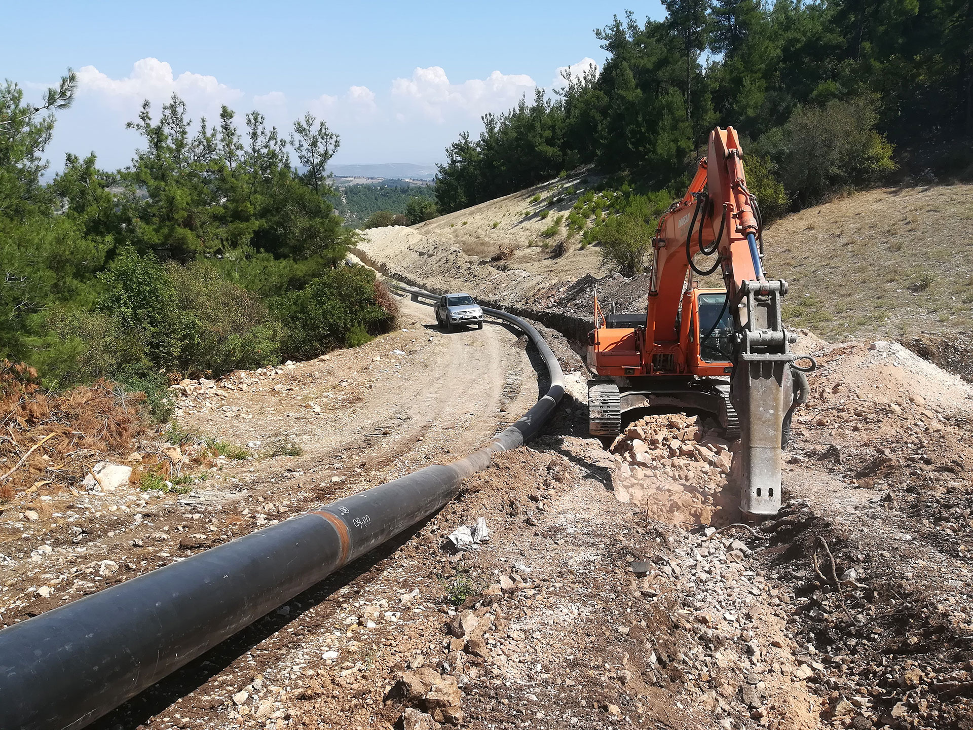 Burhaniye Edremit İlçeleri Doğal Gaz Boru Hattı Yapım İşi 