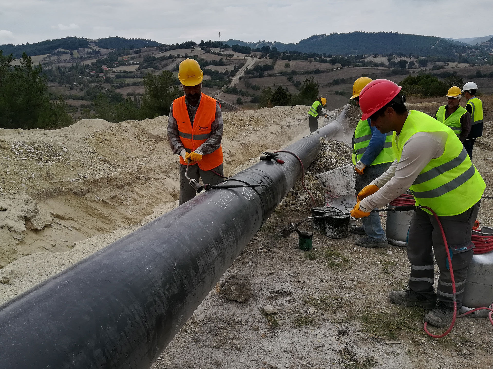 Burhaniye Edremit İlçeleri Doğal Gaz Boru Hattı Yapım İşi 