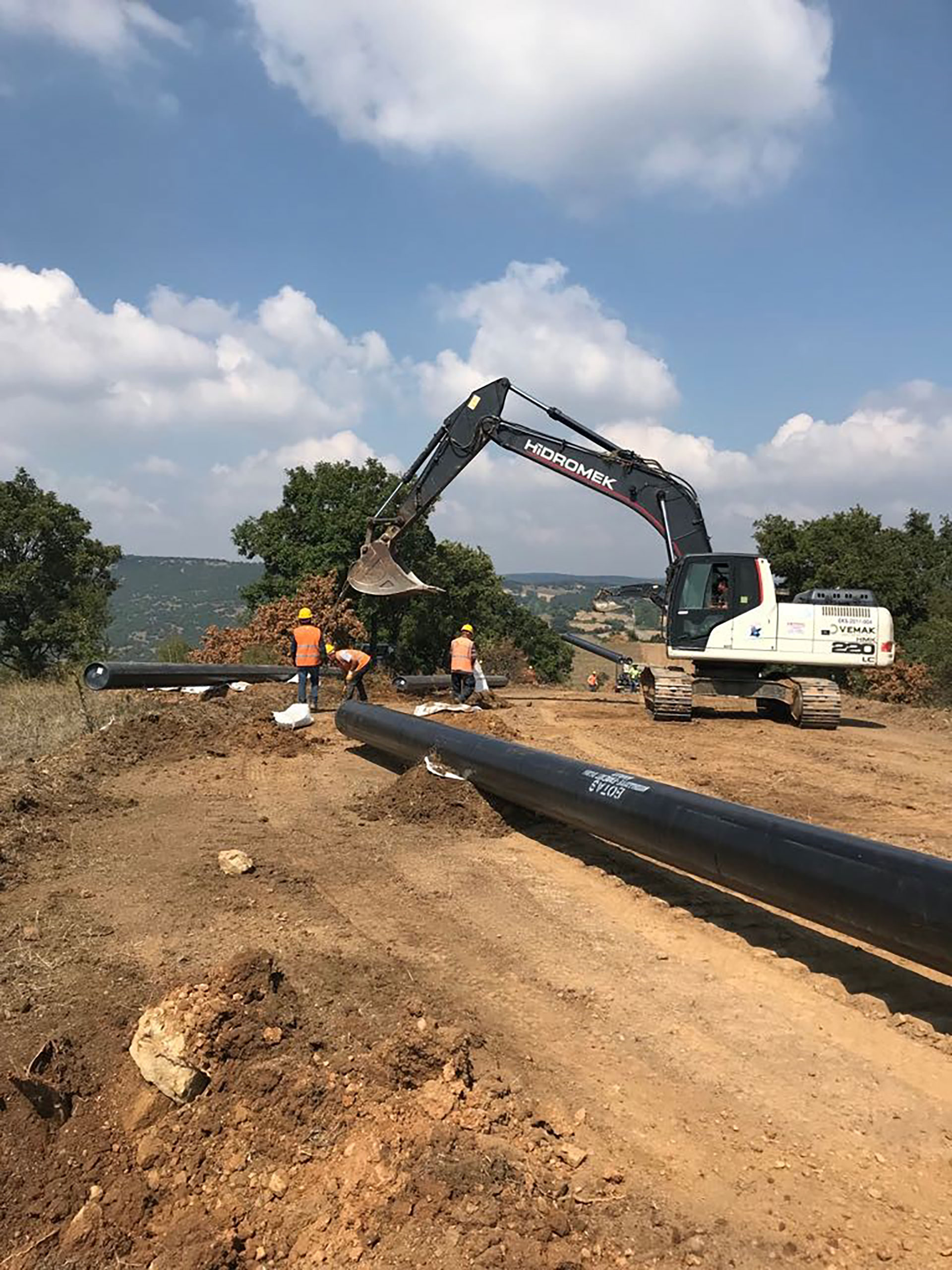 Burhaniye Edremit İlçeleri Doğal Gaz Boru Hattı Yapım İşi 