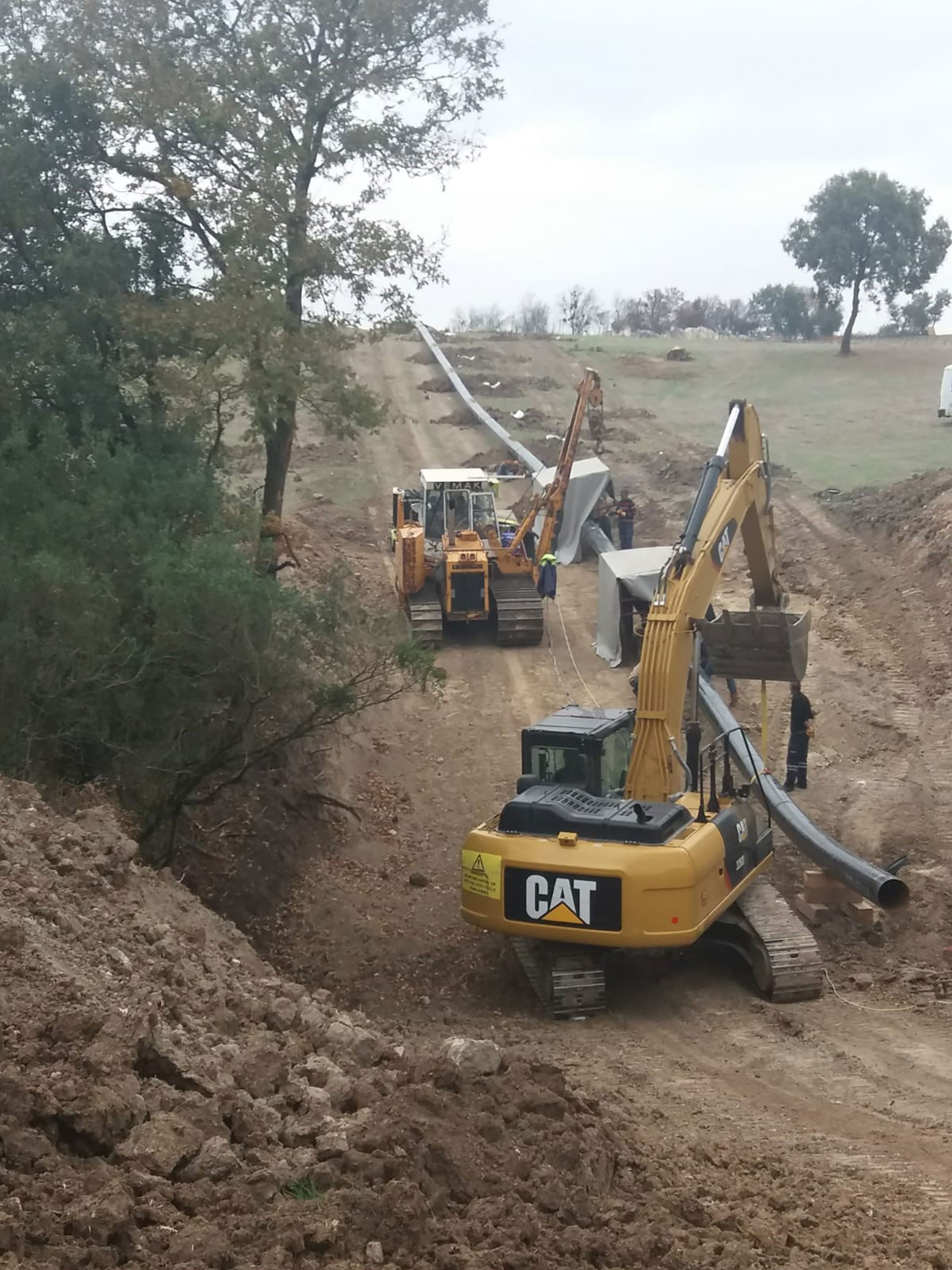 Burhaniye Edremit İlçeleri Doğal Gaz Boru Hattı Yapım İşi 