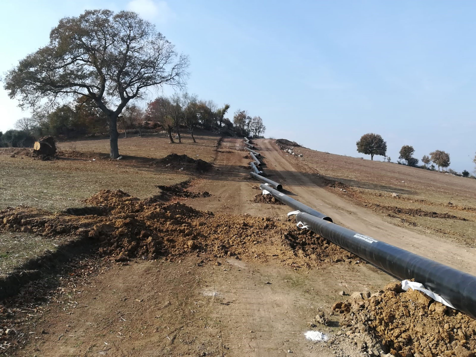 Burhaniye Edremit İlçeleri Doğal Gaz Boru Hattı Yapım İşi 