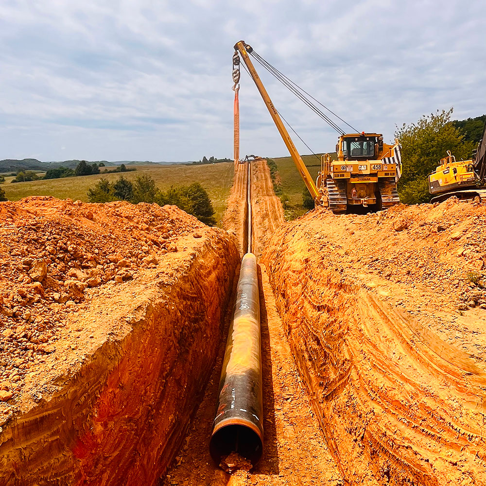 Bosiljevo-Sisak DN 800/100 Ana Doğalgaz Boru Hattı İnşaatı