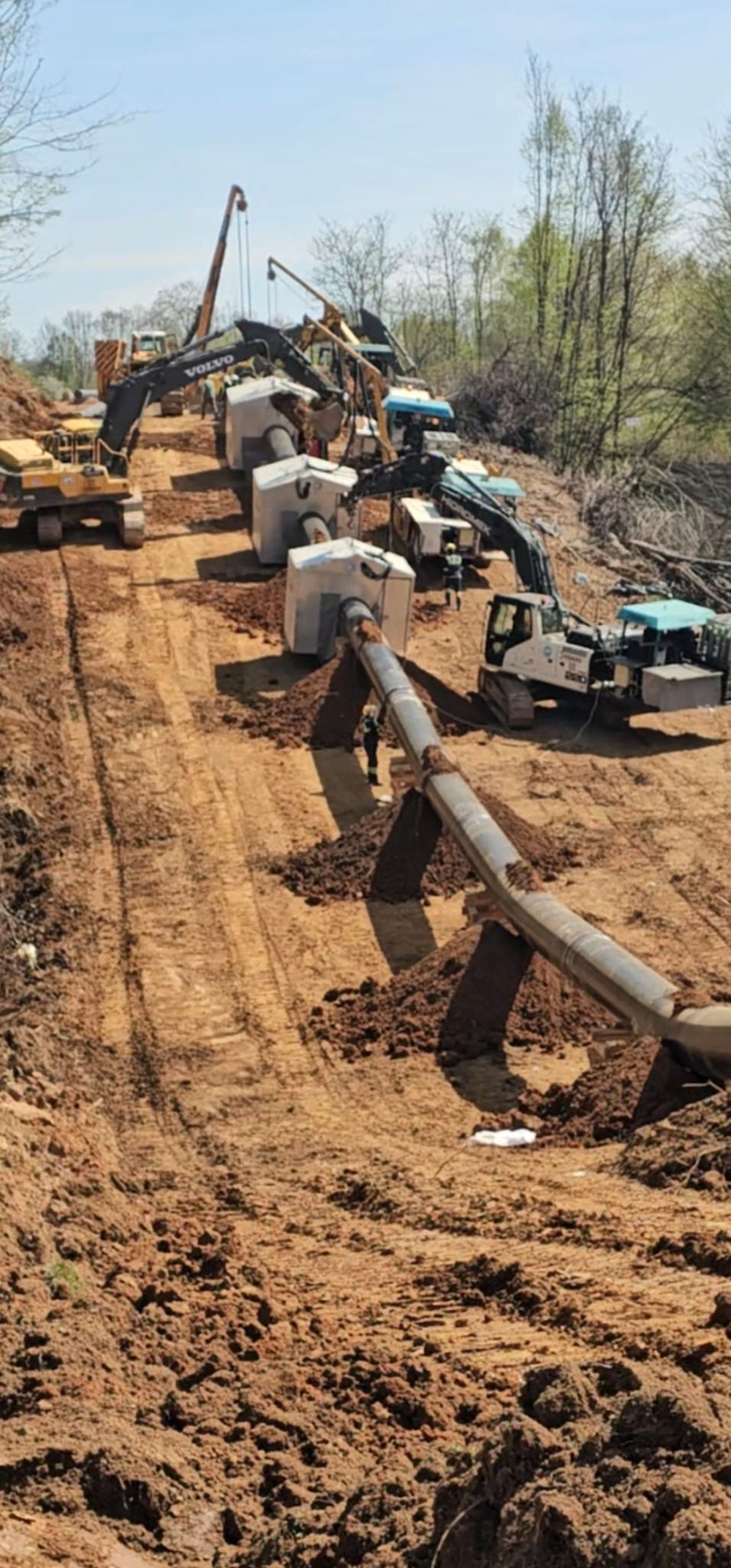 Bosiljevo-Sisak DN 800/100 Ana Doğalgaz Boru Hattı İnşaatı