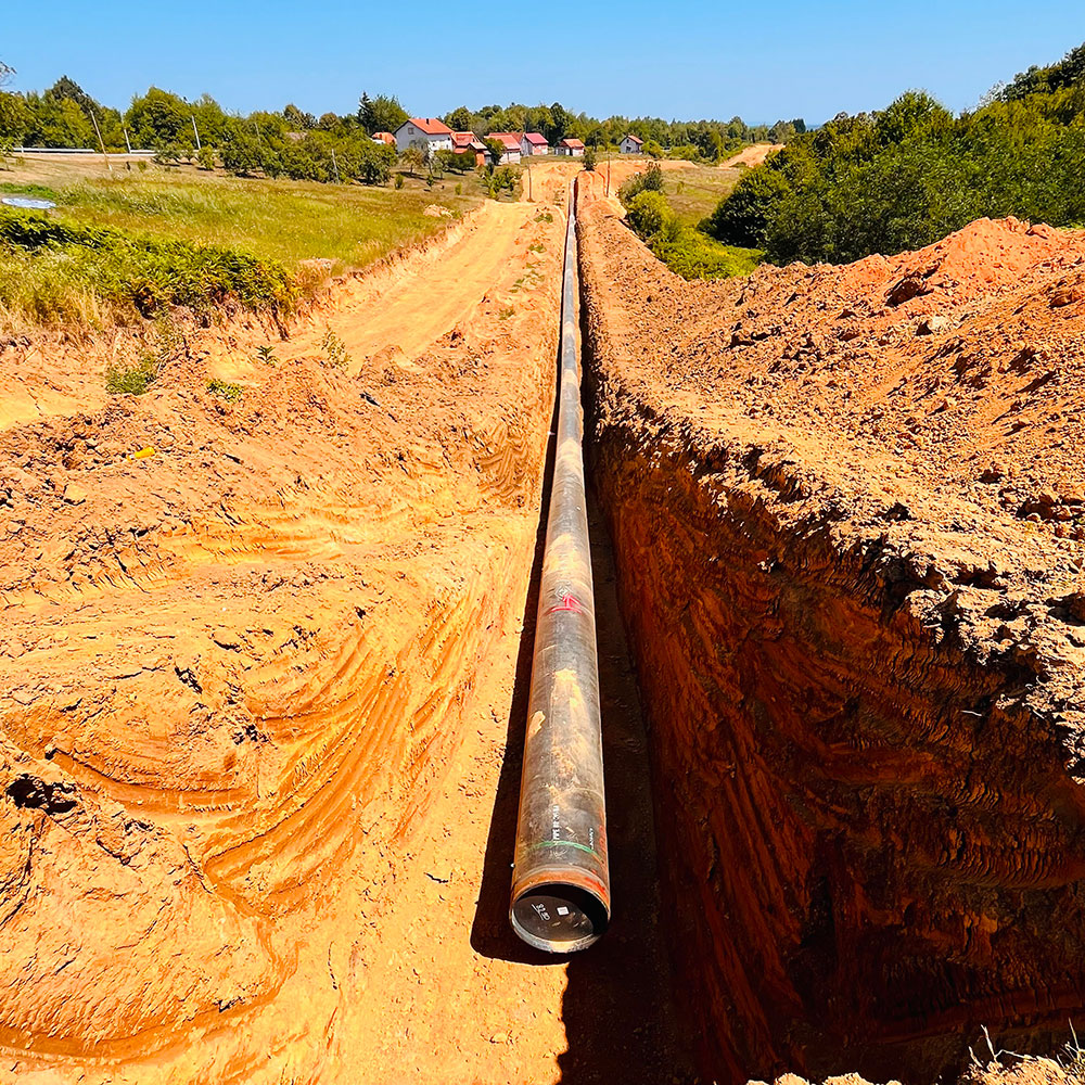 Bosiljevo-Sisak DN 800/100 Ana Doğalgaz Boru Hattı İnşaatı