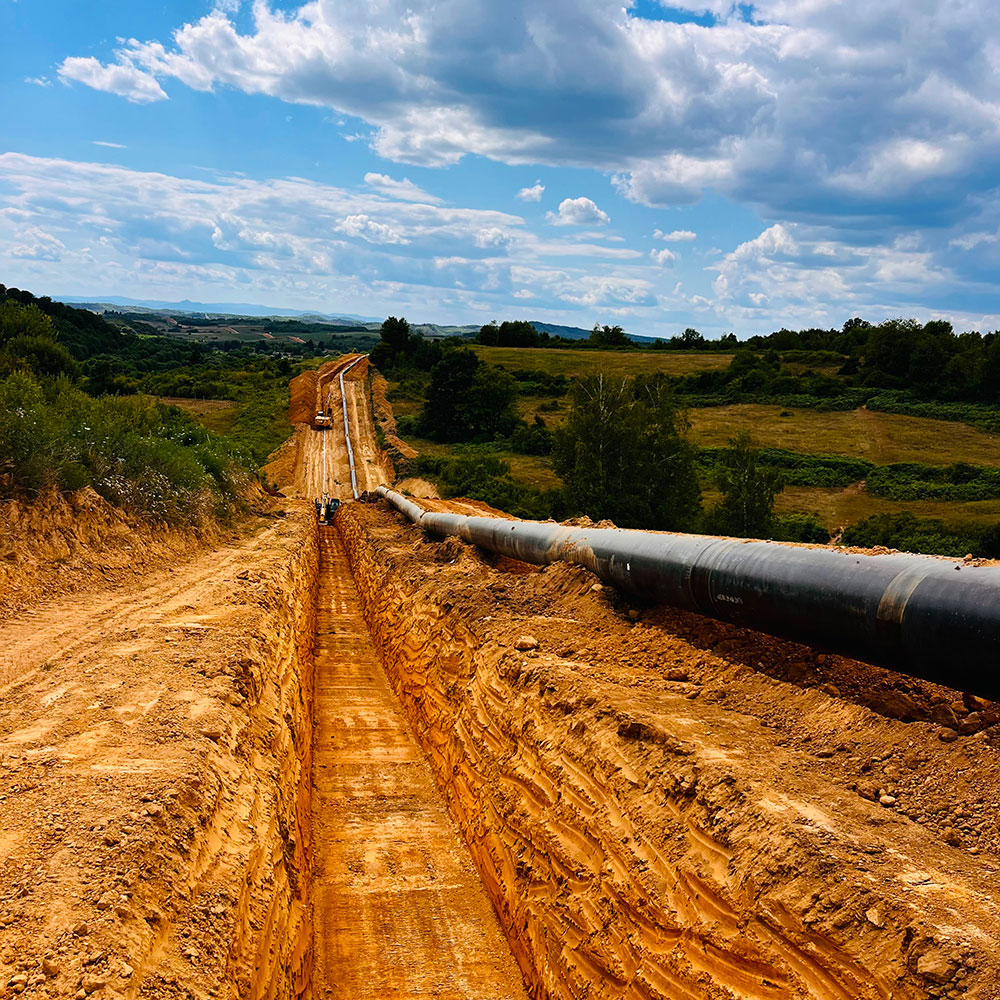 Bosiljevo-Sisak DN 800/100 Ana Doğalgaz Boru Hattı İnşaatı