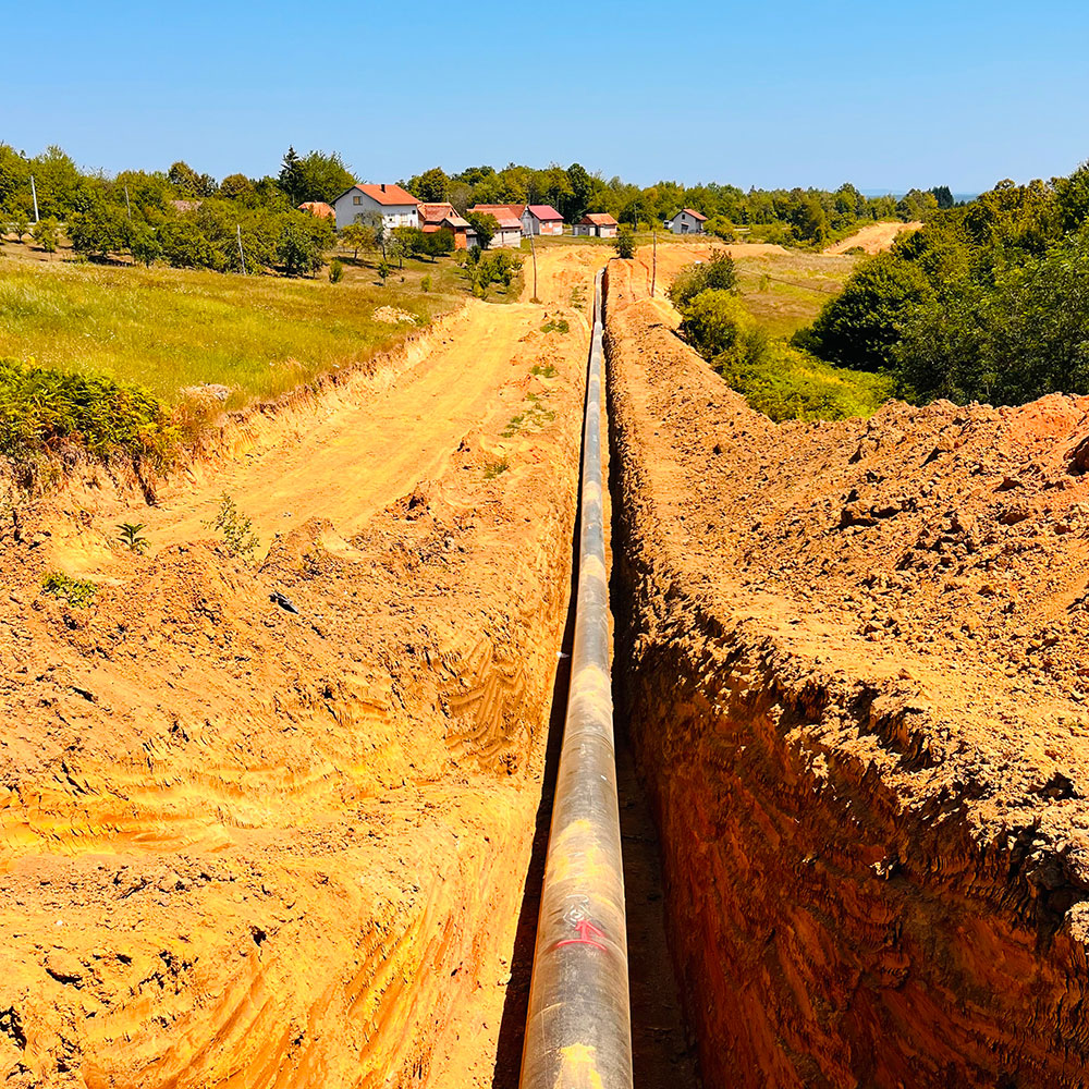 Bosiljevo-Sisak DN 800/100 Ana Doğalgaz Boru Hattı İnşaatı