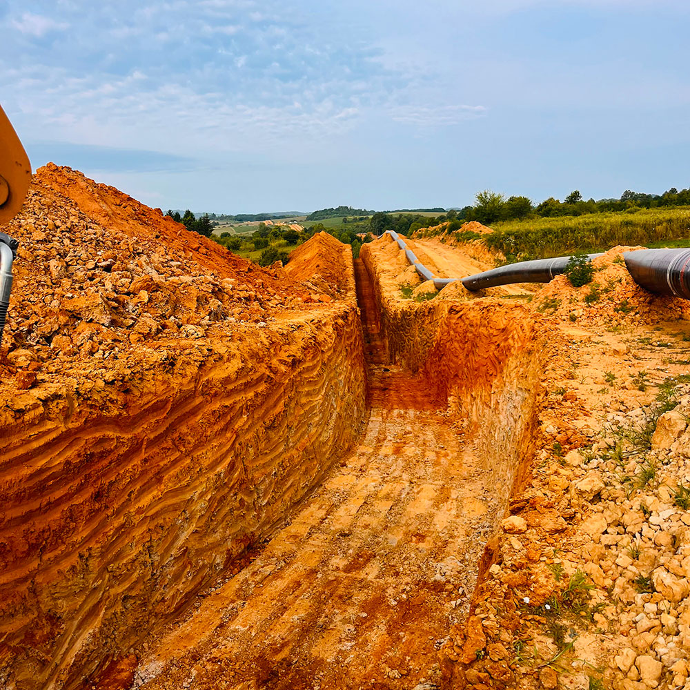 Bosiljevo-Sisak DN 800/100 Ana Doğalgaz Boru Hattı İnşaatı