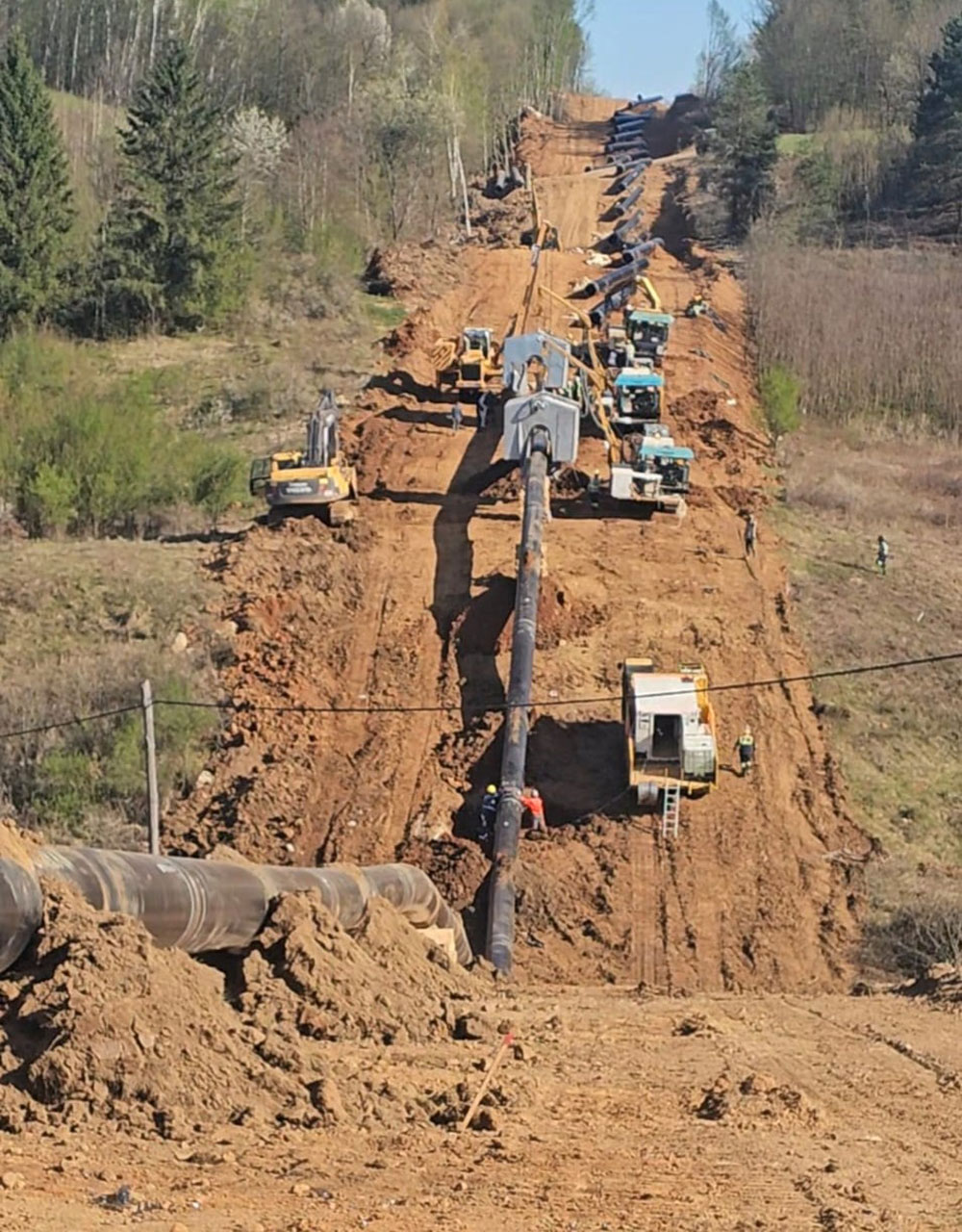 Bosiljevo-Sisak DN 800/100 Ana Doğalgaz Boru Hattı İnşaatı