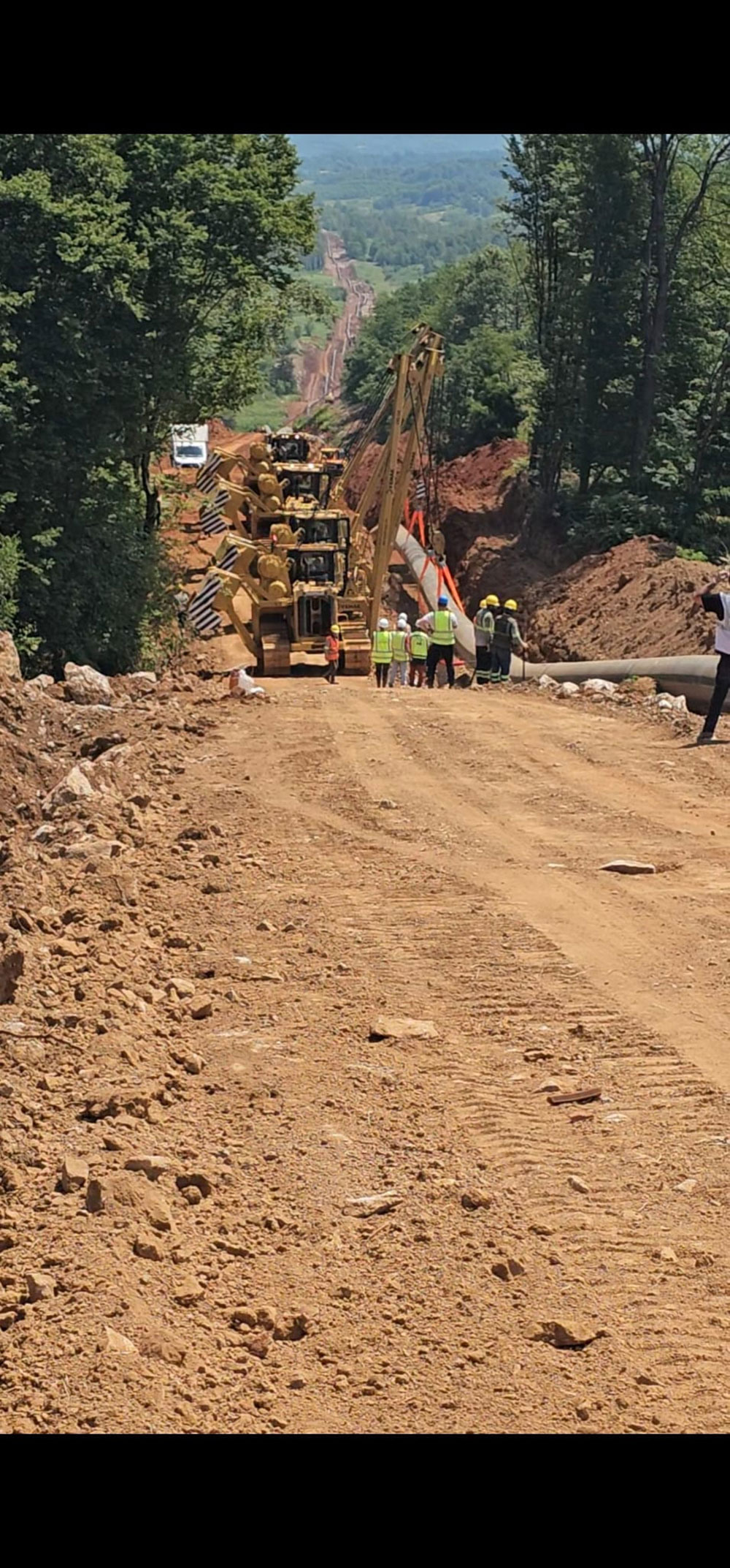 Bosiljevo-Sisak DN 800/100 Ana Doğalgaz Boru Hattı İnşaatı