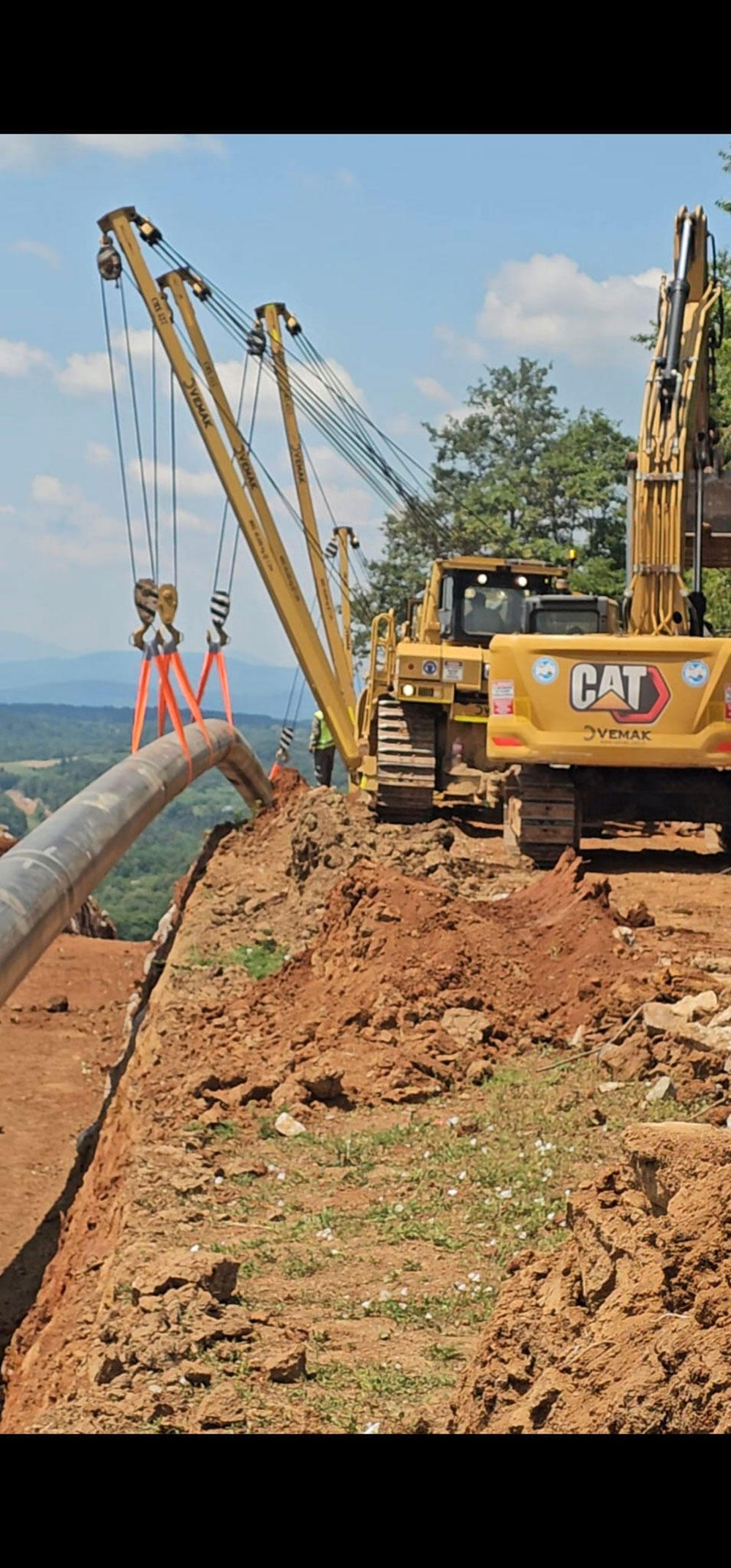 Bosiljevo-Sisak DN 800/100 Ana Doğalgaz Boru Hattı İnşaatı
