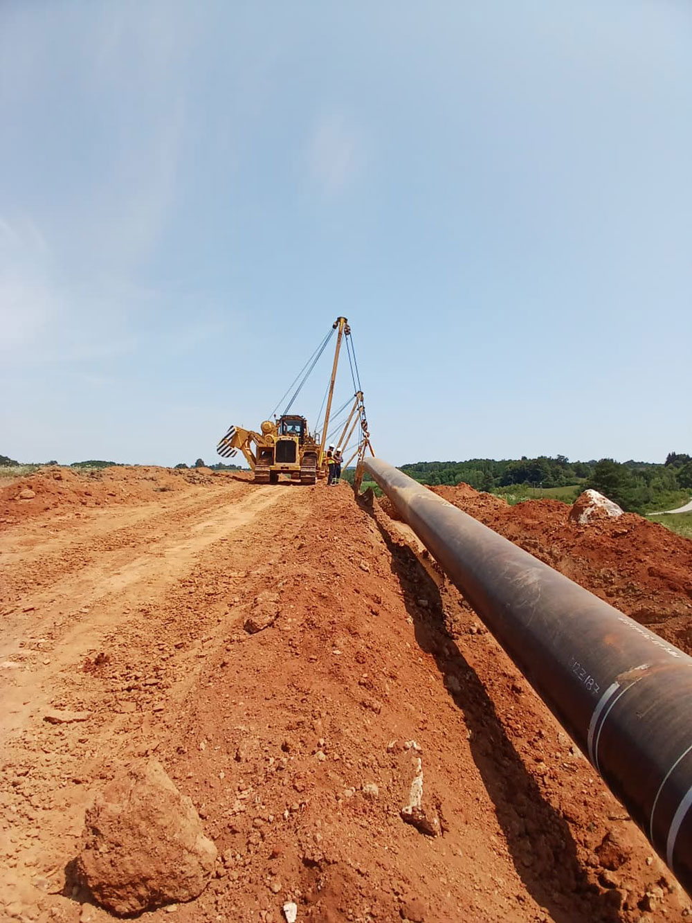 Bosiljevo-Sisak DN 800/100 Ana Doğalgaz Boru Hattı İnşaatı