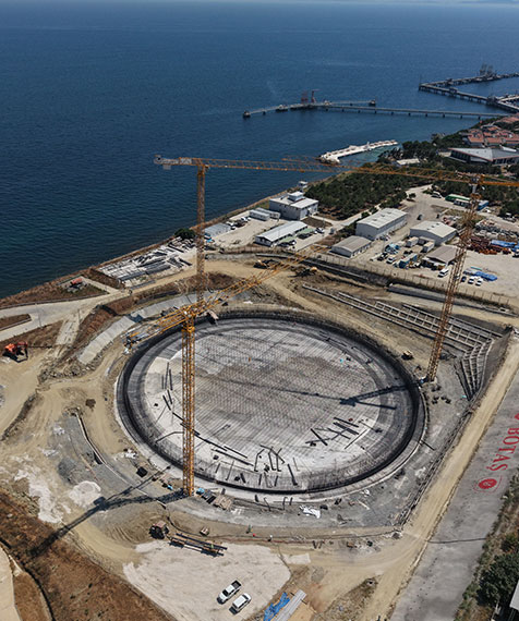 Marmaraereğlisi LNG Terminali 4. Tank Yapım Projesi