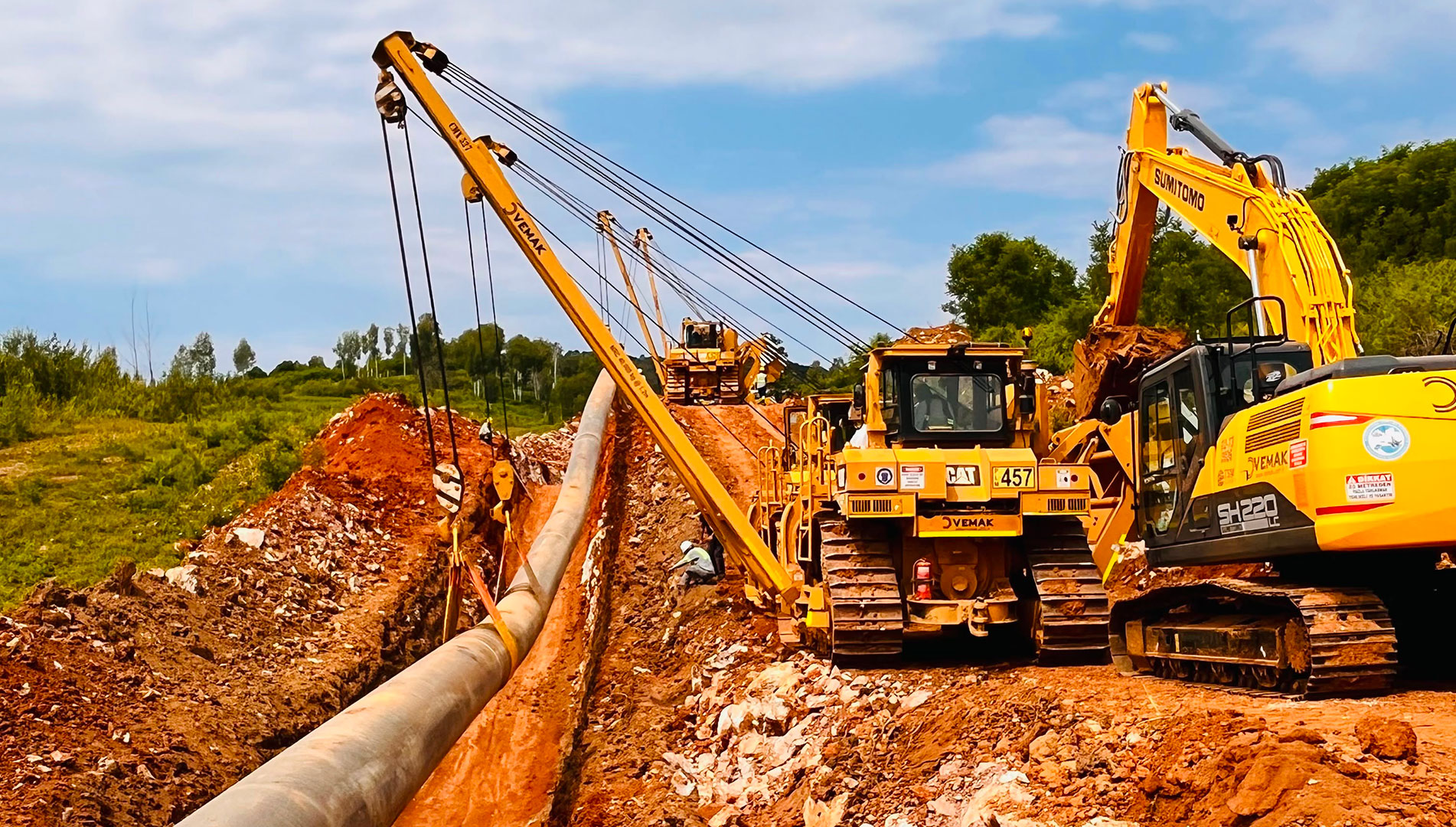 Bosiljevo-Sisak DN 800/100 Ana Doğalgaz Boru Hattı İnşaatı
